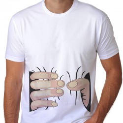 T-Shirt Mãos a sair da barriga